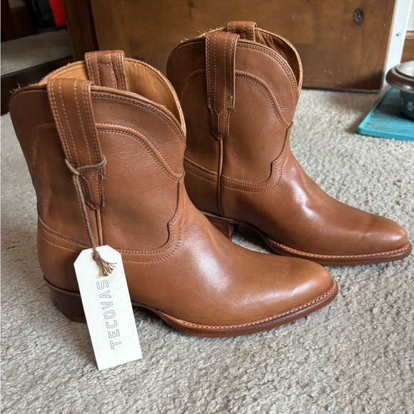 Tecovas Shoes - Tecovas The Penny Bootie NWT - Sz 7.5 - Desert Tan Calf